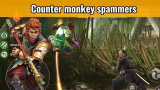 How to counter monkey king spamming? || Ascension spamming || shadow fight arena