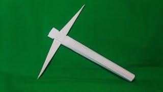 How  to Make PICKAXE using A4 paper |paper folding instructions @ULYSSES  guapito origami