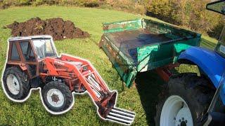 Farming POV - Driving Manure To The Fields  | New Holland T4.75, Štore 404