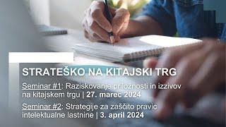 Seminar strateško na kitajski trg: Poglobljen pogled na kitajsko gospodarstvo