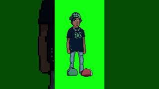 Bad Boy Pixel Art - Green Screen Action Animation #greenscreen #animation #art #pixelart