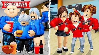 Strong vs Fat Family! My Parents Want Me to Be an Athlete!  - Brookhaven RP | Gwen Roblox Español