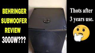 Behringer Eurolive B1800XP Active 18 INCH SUBWOOFER Review 3000W