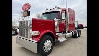 2025 Peterbilt 589!  Extended Hood, 72" standup sleeper, Seminole Red!!!  couchk@rushenterprises.com