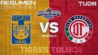 Resumen | Tigres vs Toluca | Torneo Guard1anes 2021 Liga Mx - J9 | TUDN