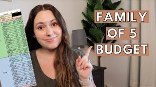 Family of 5 Budget | January 2025 Budget With Me