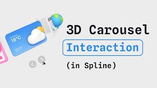 How to Create a 3D Carousel Interaction in Spline | Beginner-Friendly Tutorial