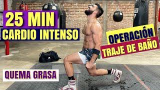 Cardio HIIT Intenso  (25 MIN) Rutina Para Eliminar Grasa y NO perder MÚSCULO