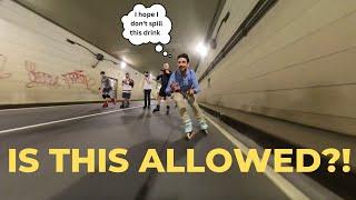 Skating through a Tunnel in New York City - Wednesday Night Skate