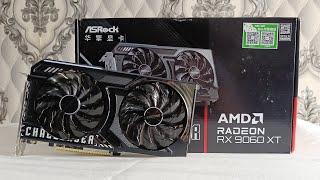 Asrock RX 9060 XT Challenger 16GB OC - Unboxing | Furmark Stress Test 2025