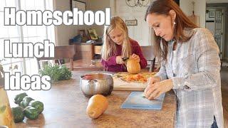 A Week of Healthy Homeschool Lunch Ideas