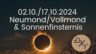 Achterbahnfahrt des Wandels ~ Neu-/Vollmond/Sonnenfinsternis Waage/Widder 02./17.10.2024 ~ Podcast