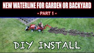 How to Install a New Underground Waterline for Your Garden or Backyard - DIY Part 1