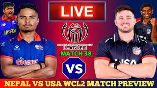 Nepal vs Usa Live Details | H2H | CWC League 2 | Nepal vs Usa Match Preview | Cricfoot Nepal