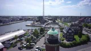 Cuxhaven Harbour aerial footage