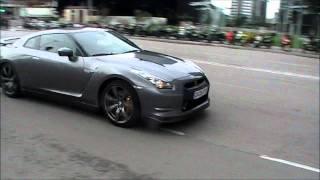 Nissan GTR FLATOUT and Exhaust Sound Acceleration Full HD!!