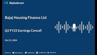 Bajaj Housing Finance Ltd Q2 FY2024-25 Earnings Conference Call