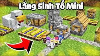 Tô Gà Thử Thách 24H Xây Làng Sinh Tố Tí Hon Trong Minecraft