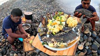 Vean como COCINAMOS Un Rico CHUPE de CHOROS frente al mar