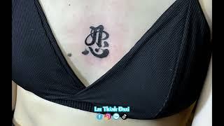 Bé xinh 2k7 xăm font nhẫn giửa tâm #leethanhdnai #tattoo #timelapse