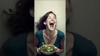 AI-Generated Images of Women Laughing Alone With Salad Are Terrifying #images #shorts