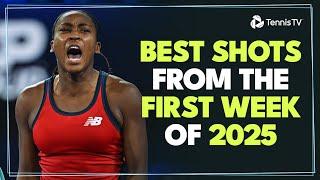 The Best Shots From The First Week of Tennis in 2025 