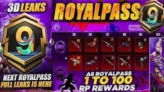  A9 Royal Pass 1 To 100 RP 3D & Old 4 RP Retrun | Upgrade M249 & UZI Skin & Upgraded New Vehicle