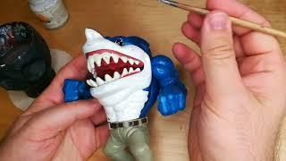 Street Sharks Toy Fixing tutorial - Ripster G2 vintage toys action figures 02 Ita