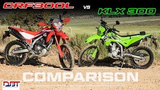 KLX300 vs CRF300L Dual Sport Shootout | Dirt Bike Test