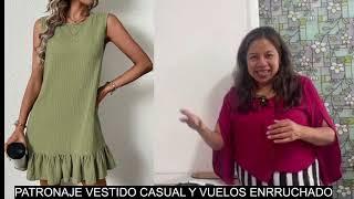 COMO PATRONAR UN VESTIDO BASE  #CASUAL 64 ENRRUCHADO