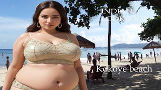 [4K] Real Indian AI Art Lookbook model - Kokoye Beach Beauty | Christmas Specials #ai