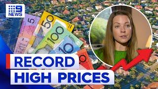 Brisbane homes and units reach record high prices | 9 News Australia