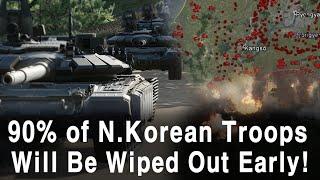 North Korean troops!  90% of the main forces are wiped out in 48 hours! (North Korea's Provocation2)