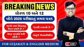  Breaking News: March 2025 GSEB Board Exam Time Table Announced!  | Full Analysis & Motivation  