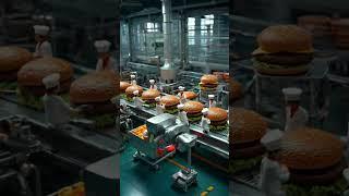  The factory of perfect burgers! Every bite is a masterpiece of culinary art!‍ #BurgerHeaven