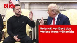 Streit mit Trump statt Vertrag - Selenski verlässt das Weisse Haus frühzeitig