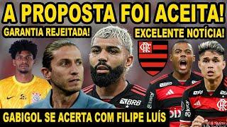 FIM DA NOVELA! NOVA PROPOSTA ACEITA! EXCELENTE NOTÍCIA NO FLAMENGO! GABIGOL SE ACERTOU COM FILIPE E+