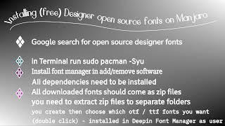 Unlock Your Creative Potential: Free Open Source Designer Fonts for Manjaro Linux