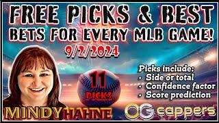 11 MLB Picks & predictions for Today Monday 9/2/24 #ogcappers