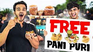 We opened a Free Pani Puri Thela! ft. @AayushSapra