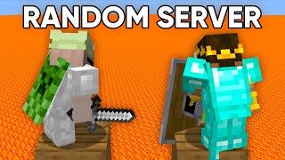 Joining Random People's Minecraft Servers