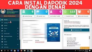 CARA INSTALL DAPODIK 2024 DENGAN BENAR