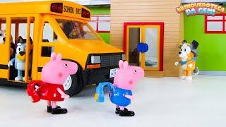 Peppa Pig e Bluey Vão Para a Escola!