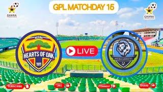 ACCRA LIONS FC VS  HEARTS OF OAK  || GHANA PREMIER LEAGUE MATCHDAY 15 || LIVE