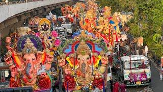 Hyderabad Ganesh Shobha Yatra 2024 | Ganesh Nimajjanam 2024 Tank Bund | Ganesh Visarjan 2024