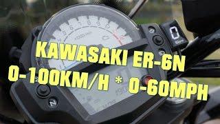 2016 KAWASAKI ER-6N 0-100 KM/H / 0-60MPH FROM IDLE + AKRAPOVIC EXHAUST