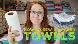 How to sew Unpaper Towels with Billette's Baubles