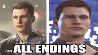 All Connor Endings - Detroit Become Human