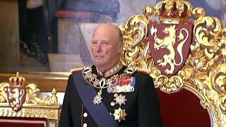 King Harald V of Norway at the state opening of parliament 2010