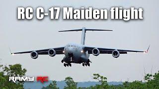 Worlds biggest RC C-17 Globemaster re-maiden flight